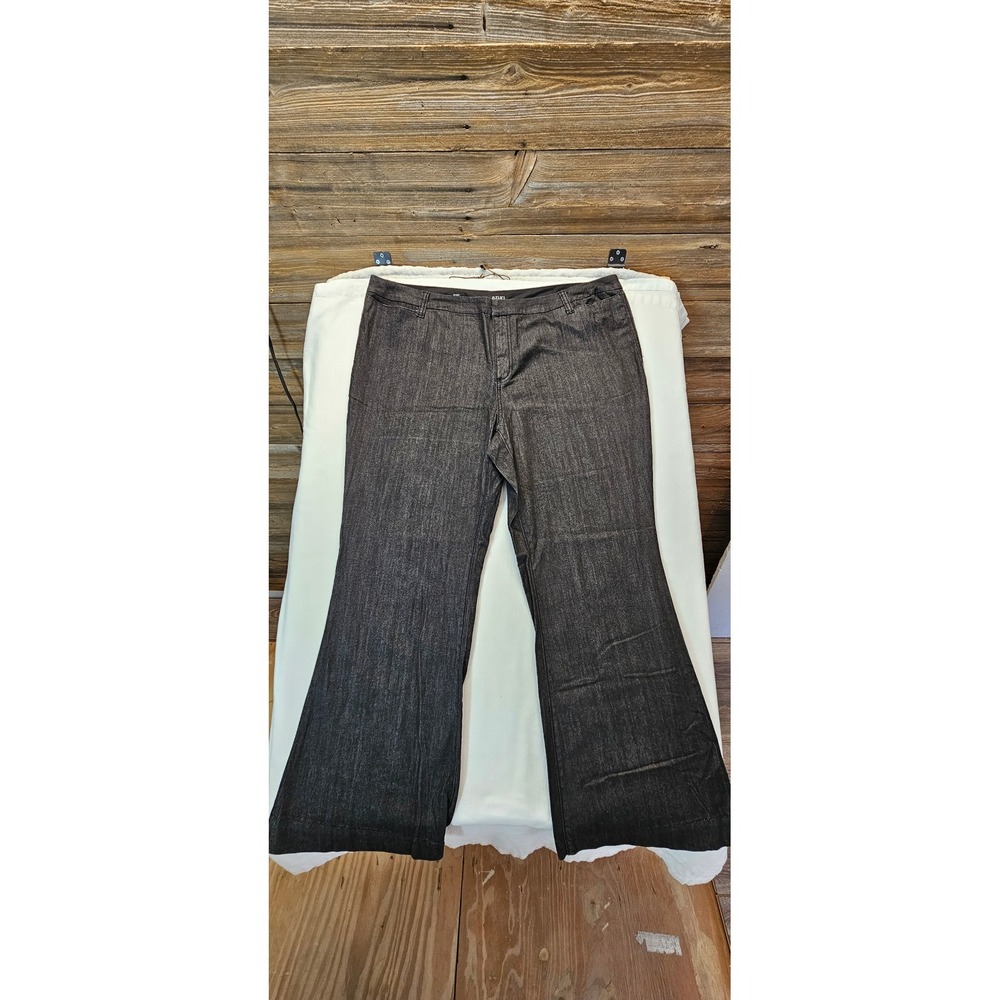 ana A New Approach Woman Dark Wash Trouser Jeans Plus Size 22W Wide Leg Stretch